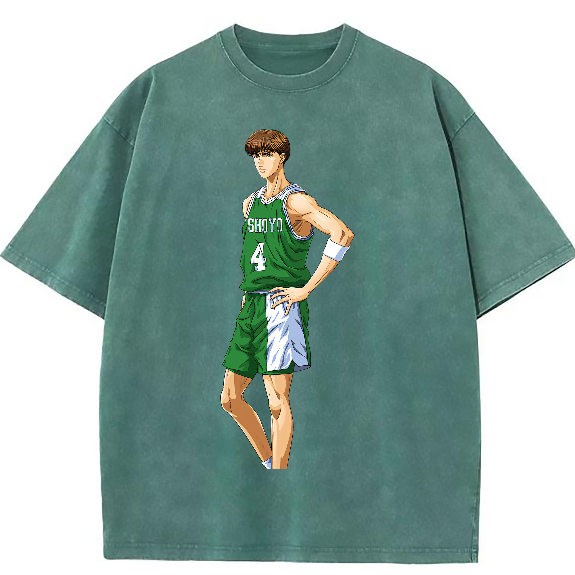 （画像用） SLAM DUNK／スラムダンク 綿100% ヴィンテージ風 半袖Tシャツ（フロントプリント）